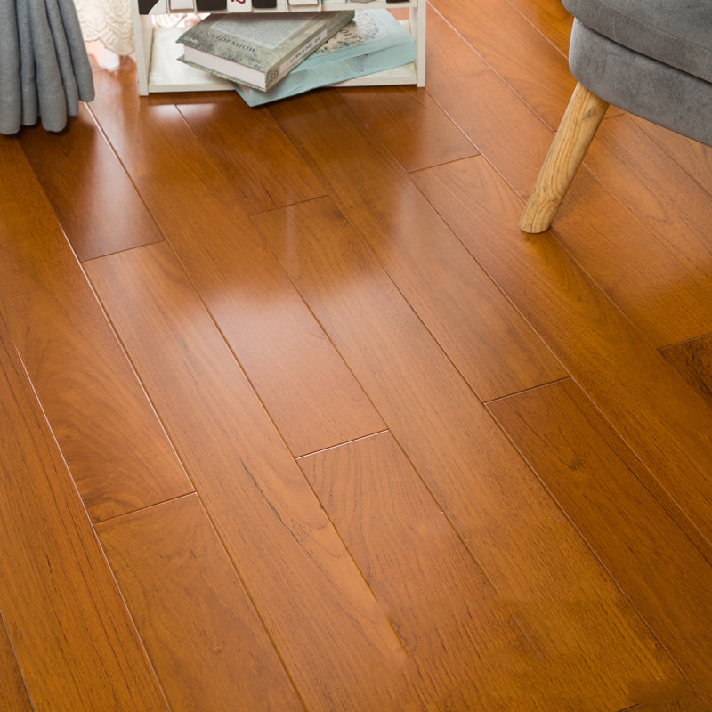 Solid Wood Flooring Water Resistant Interlocking Rectangle Plank Flooring