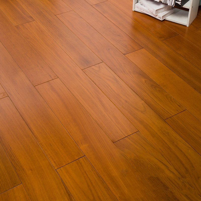 Solid Wood Flooring Water Resistant Interlocking Rectangle Plank Flooring