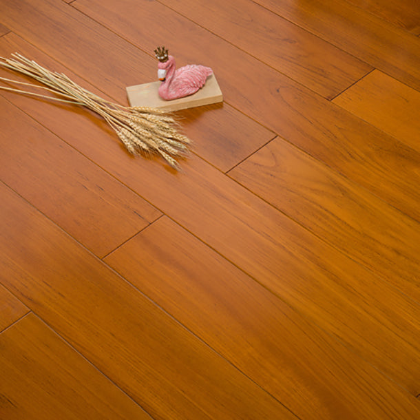 Solid Wood Flooring Water Resistant Interlocking Rectangle Plank Flooring