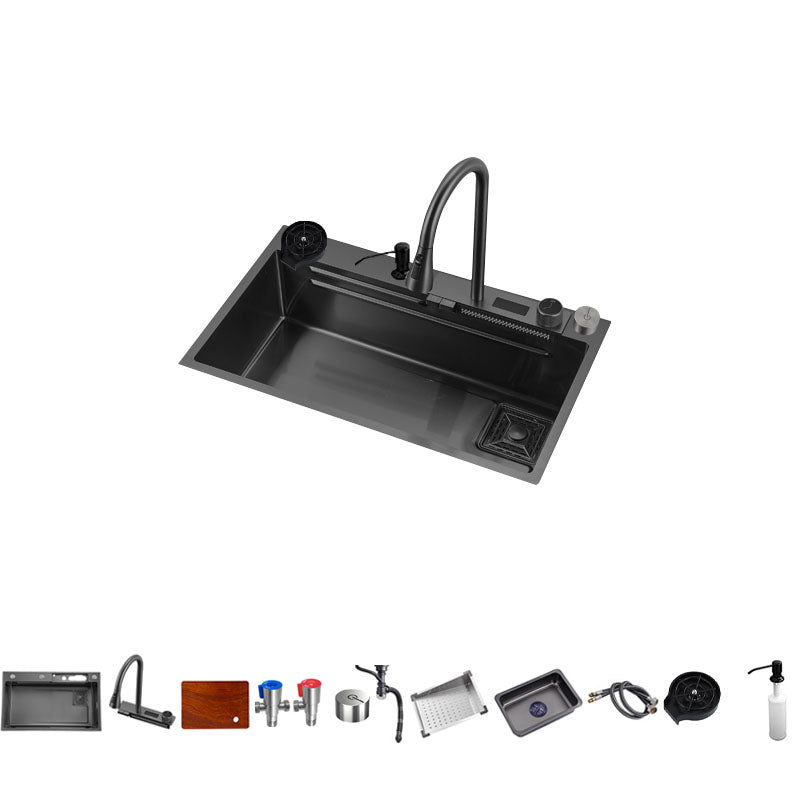 Single Bowl Kitchen Sink Stainless Steel Kitchen Sink with Cutting-Board