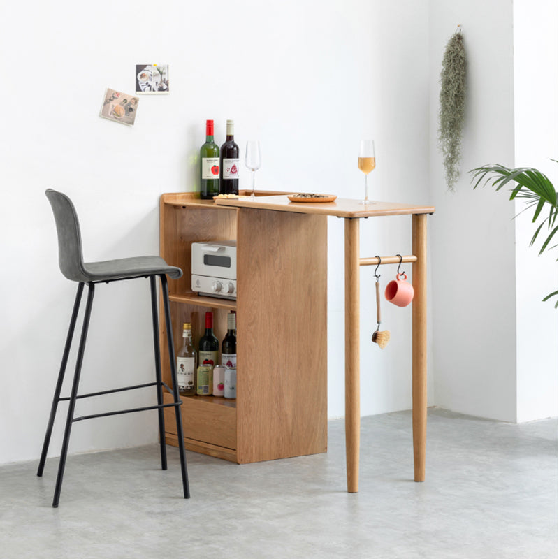 Modern Dining Table Solid Wood Dining Table for Dining Room with Storage