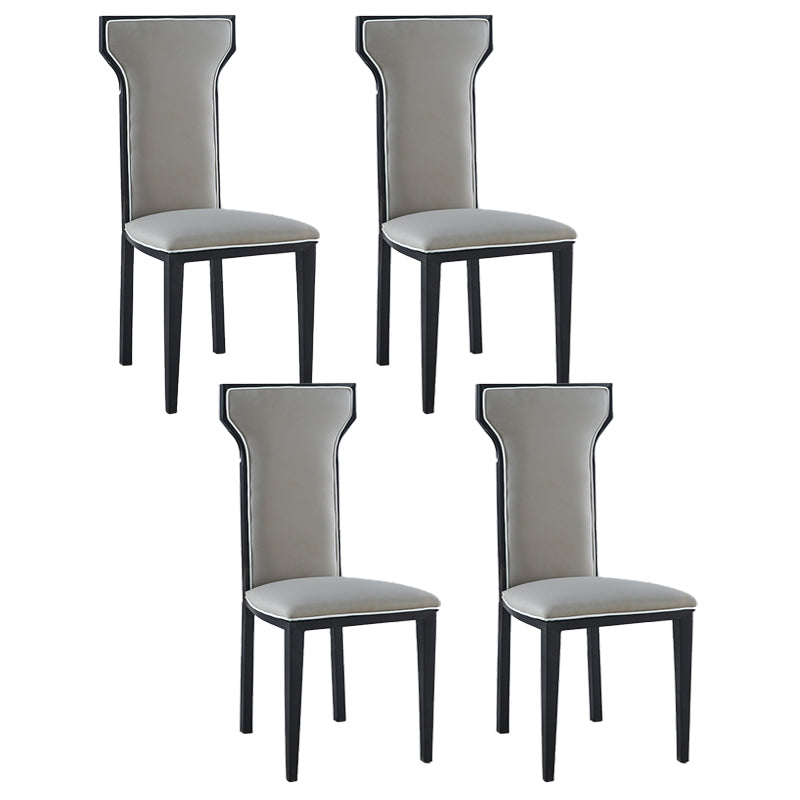 Contemporary Style Side Chair Metal Dining Room Chair for Kitchen