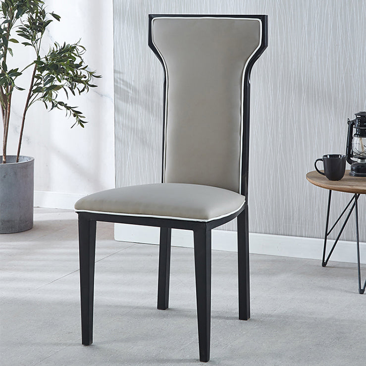 Contemporary Style Side Chair Metal Dining Room Chair for Kitchen