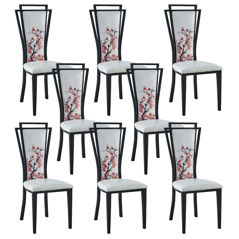 Contemporary Style Side Chair Metal Dining Room Chair for Kitchen