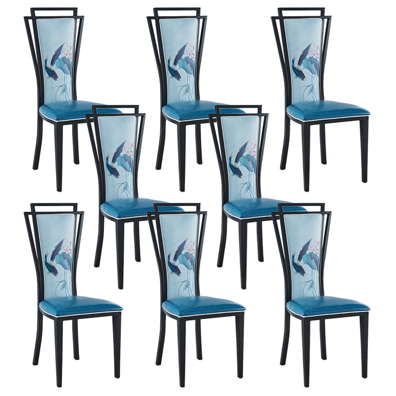 Contemporary Style Side Chair Metal Dining Room Chair for Kitchen