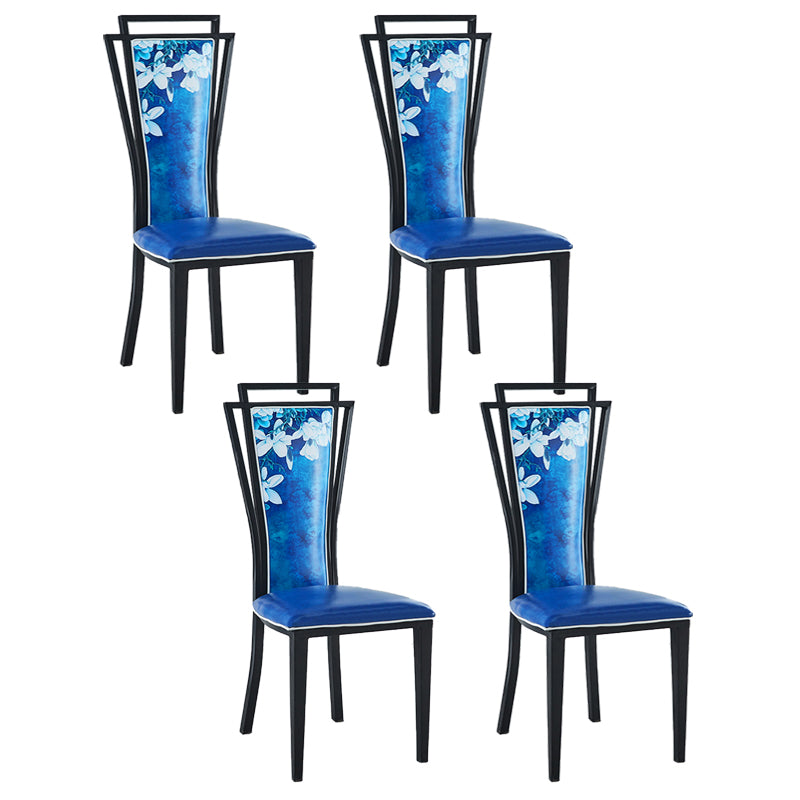Contemporary Style Side Chair Metal Dining Room Chair for Kitchen