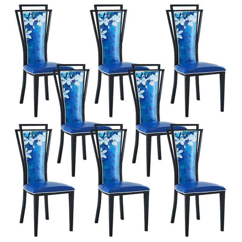 Contemporary Style Side Chair Metal Dining Room Chair for Kitchen