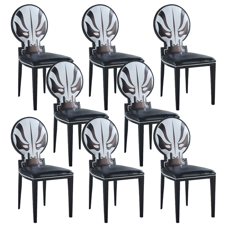 Contemporary Style Side Chair Metal Dining Room Chair for Kitchen