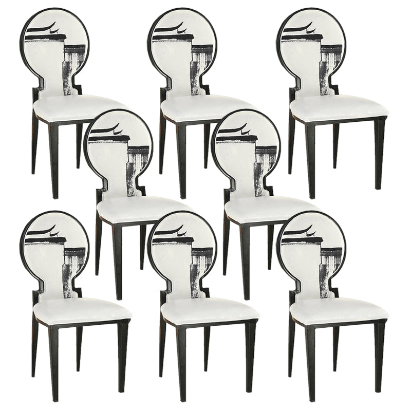Contemporary Style Side Chair Metal Dining Room Chair for Kitchen