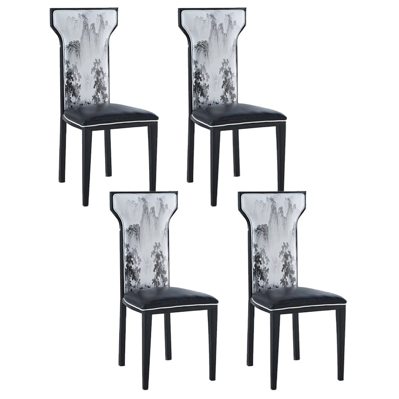 Contemporary Style Side Chair Metal Dining Room Chair for Kitchen