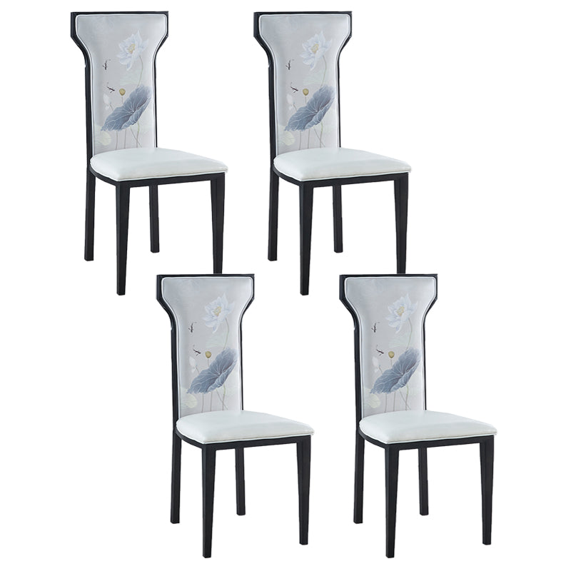 Contemporary Style Side Chair Metal Dining Room Chair for Kitchen