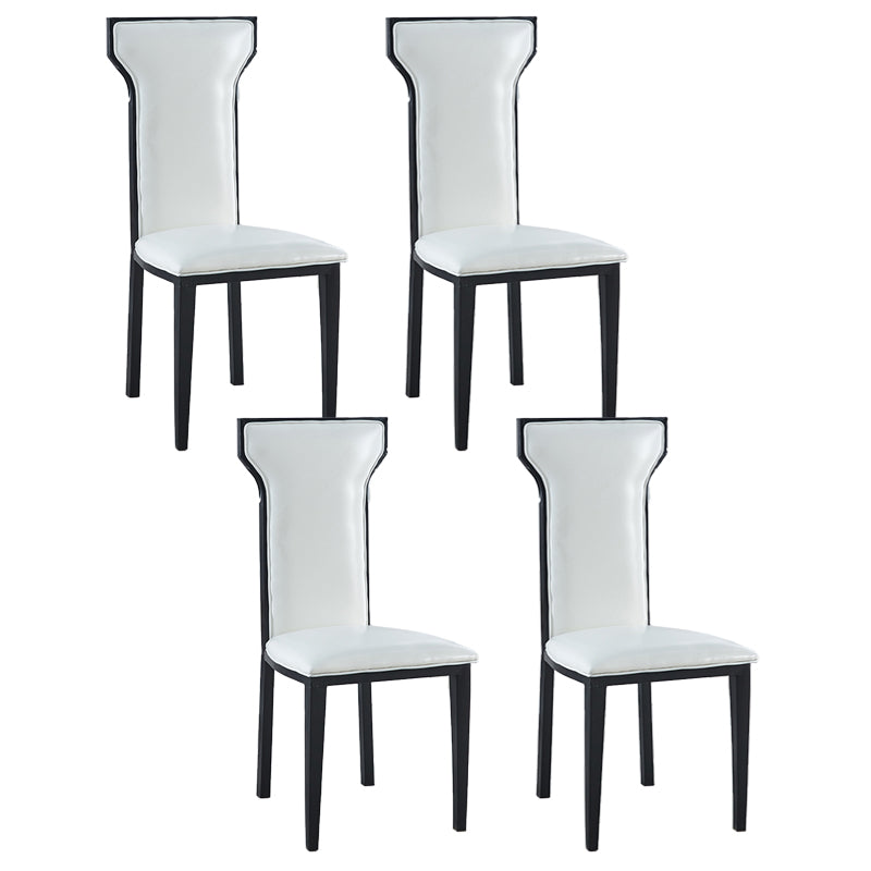 Contemporary Style Side Chair Metal Dining Room Chair for Kitchen