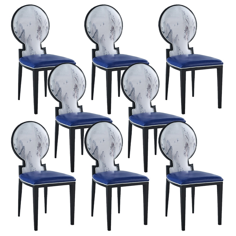 Contemporary Style Side Chair Metal Dining Room Chair for Kitchen