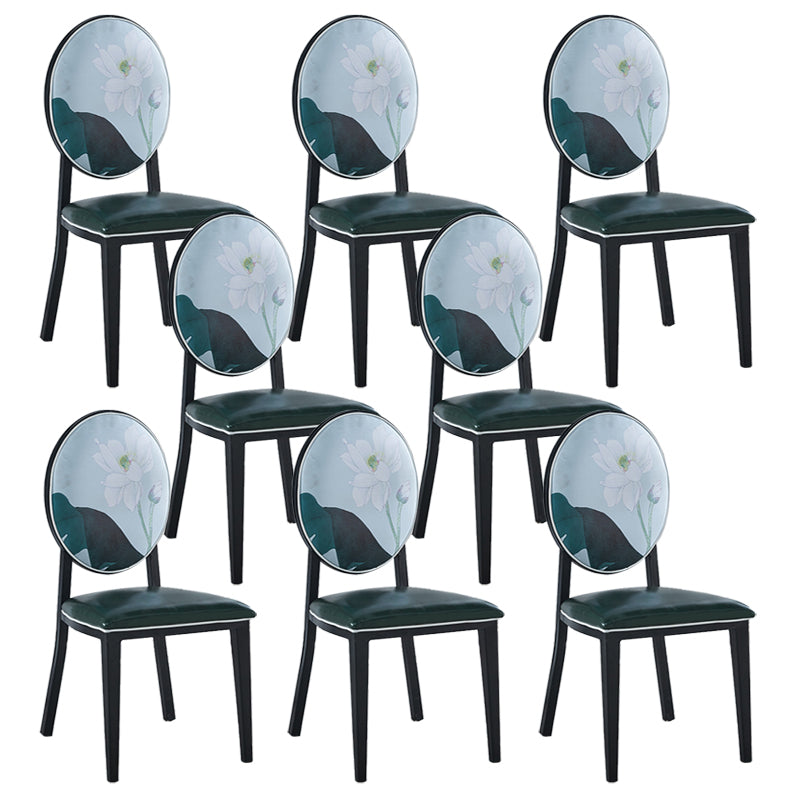 Contemporary Style Side Chair Metal Dining Room Chair for Kitchen