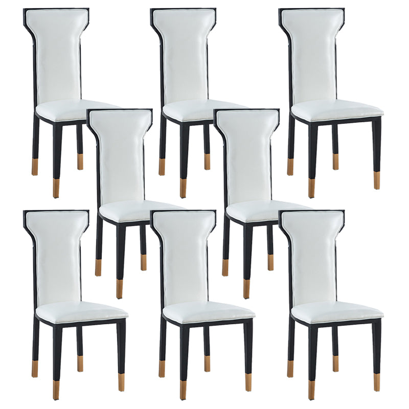 Contemporary Style Side Chair Metal Dining Room Chair for Kitchen