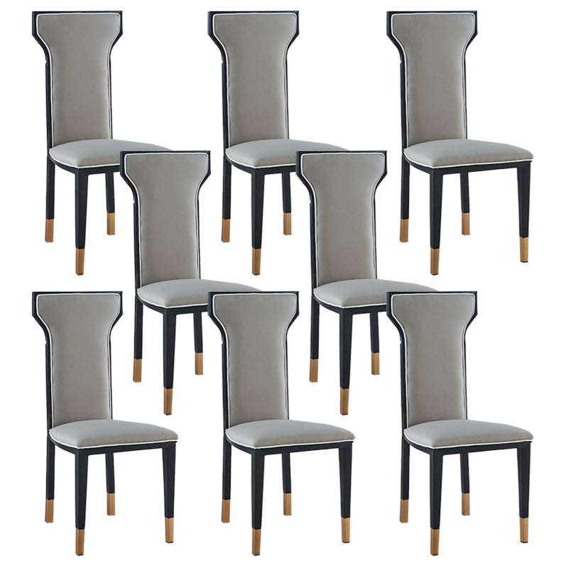 Contemporary Style Side Chair Metal Dining Room Chair for Kitchen