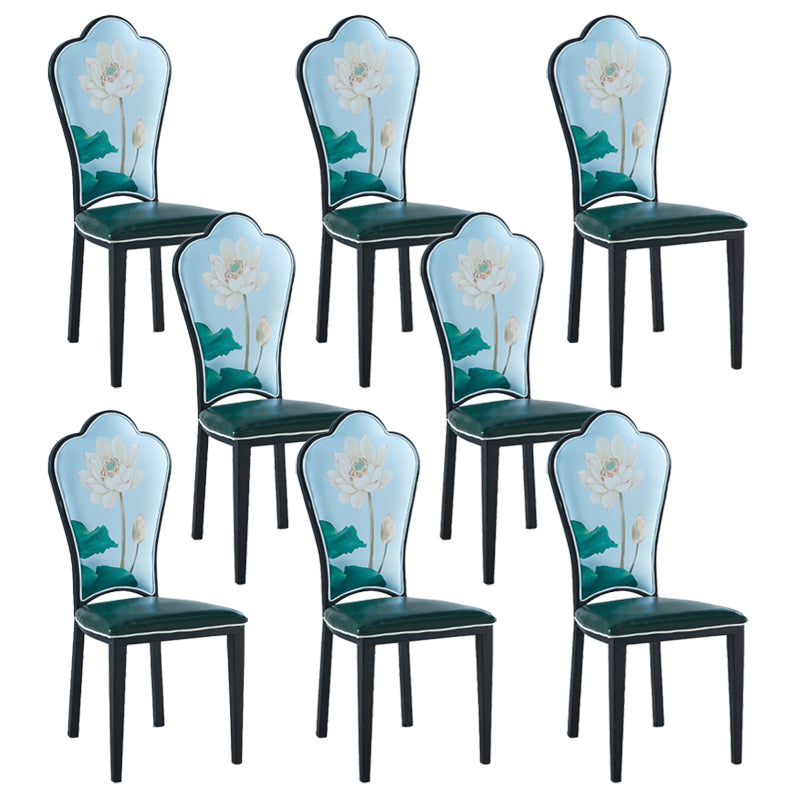 Contemporary Style Side Chair Metal Dining Room Chair for Kitchen