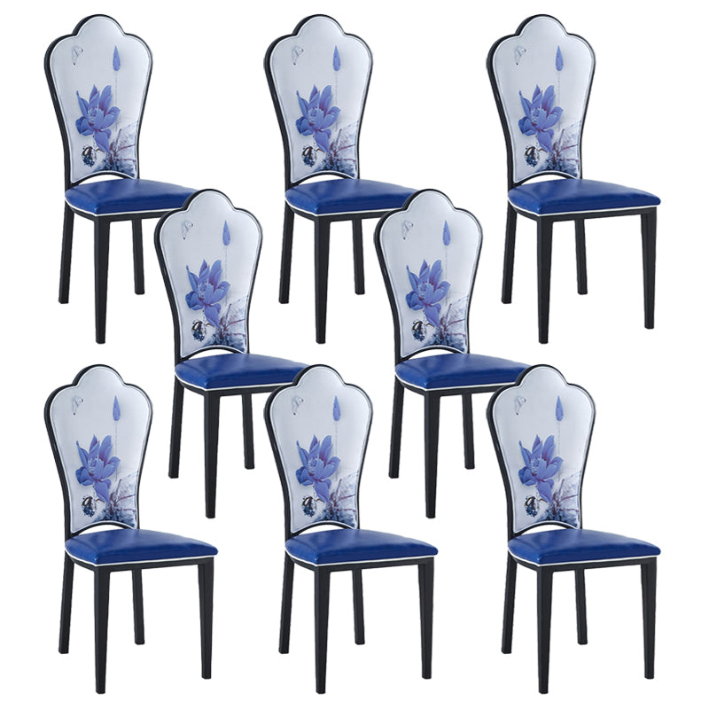 Contemporary Style Side Chair Metal Dining Room Chair for Kitchen