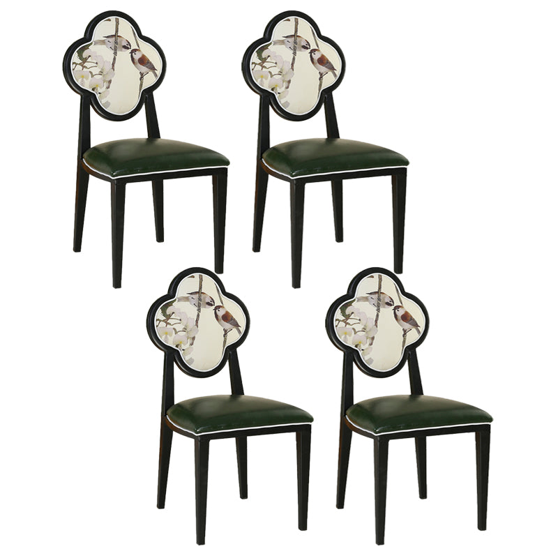 Contemporary Style Side Chair Metal Dining Room Chair for Kitchen