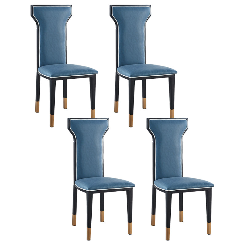 Contemporary Style Side Chair Metal Dining Room Chair for Kitchen