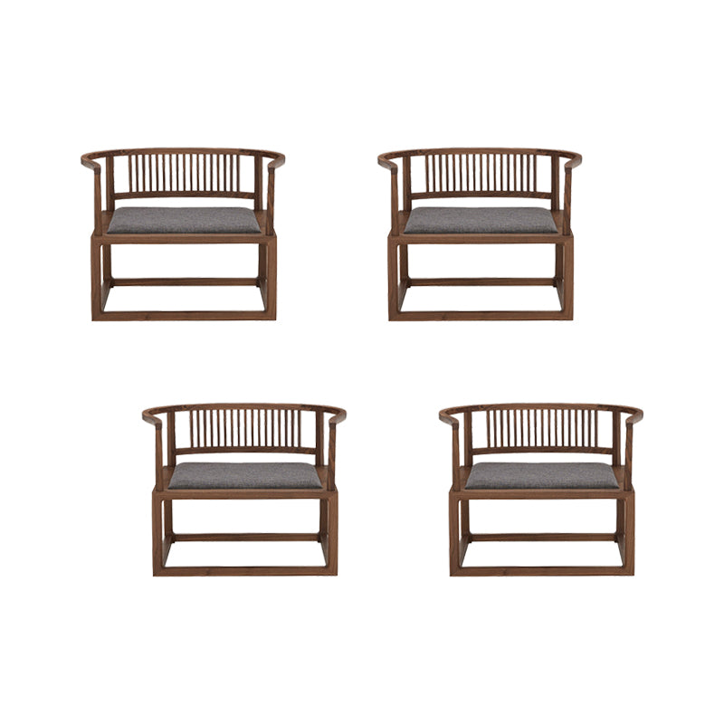 Traditional Style Dining Chair Solid Wood Arm Chair for Home