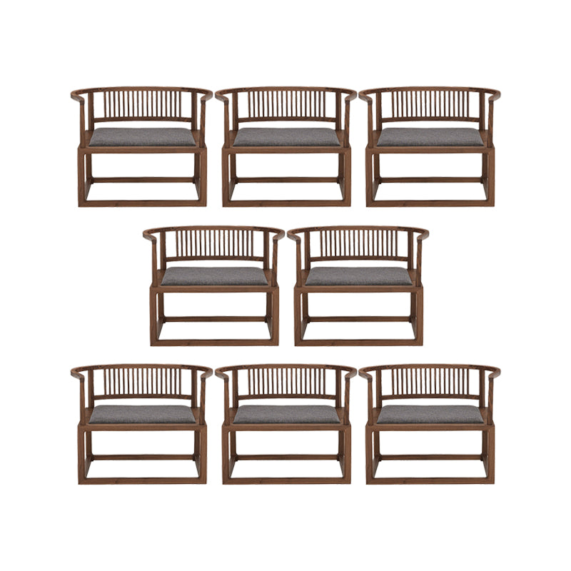 Traditional Style Dining Chair Solid Wood Arm Chair for Home