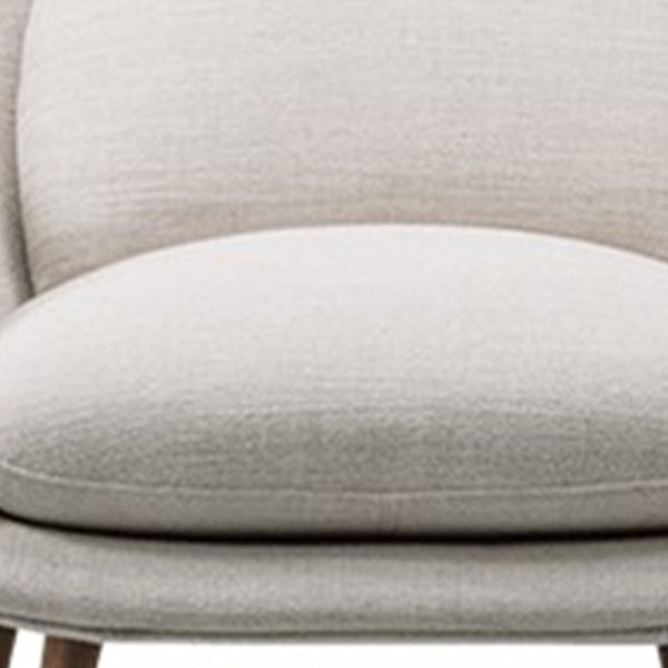 Modern Style Dining Chair Linen Parsons Arm Chair for Living Room