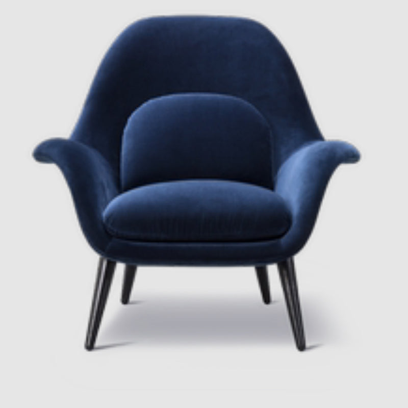 Modern Style Dining Chair Linen Parsons Arm Chair for Living Room