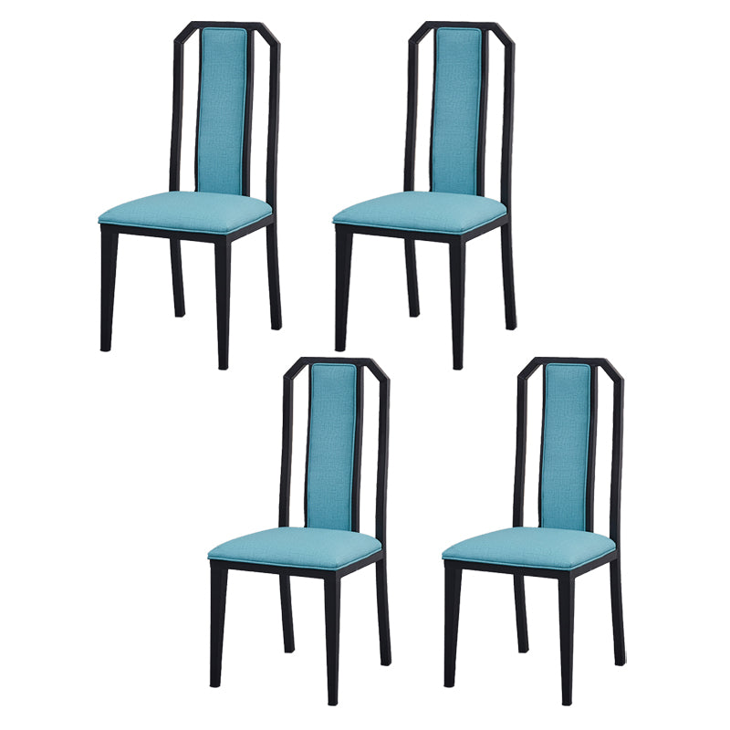 Faux Leather Dining Chairs Glam Style High Back Dining Chairs