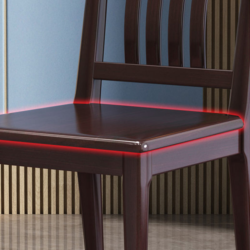 Solid Wood Dining Chairs Modern Style Armless Dining Chairs for Dining Room
