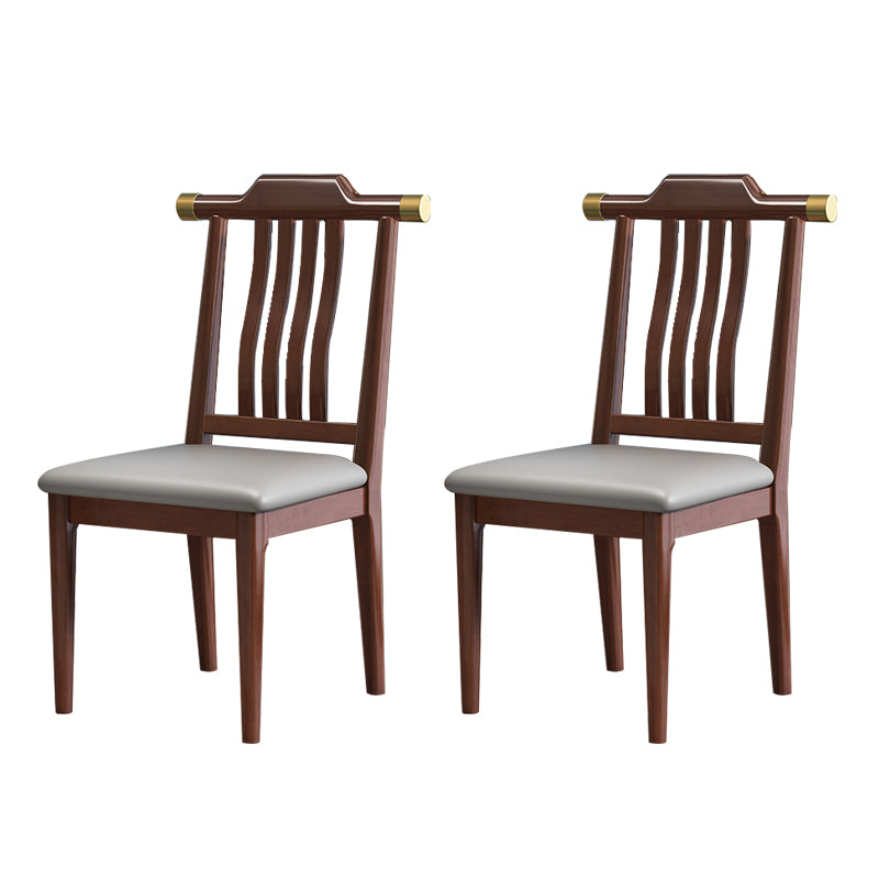 Solid Wood Dining Chairs Modern Style Armless Dining Chairs for Dining Room