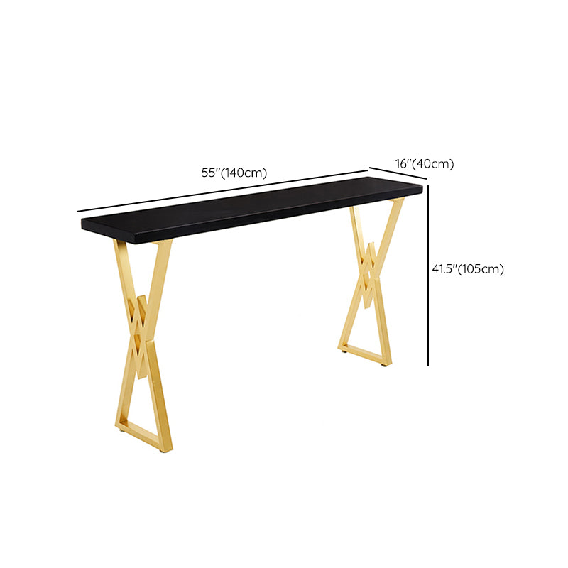 Modern Style Solid Wood Bar Table Set 1/2/5 Pcs Rectangular Pub Set for Indoor