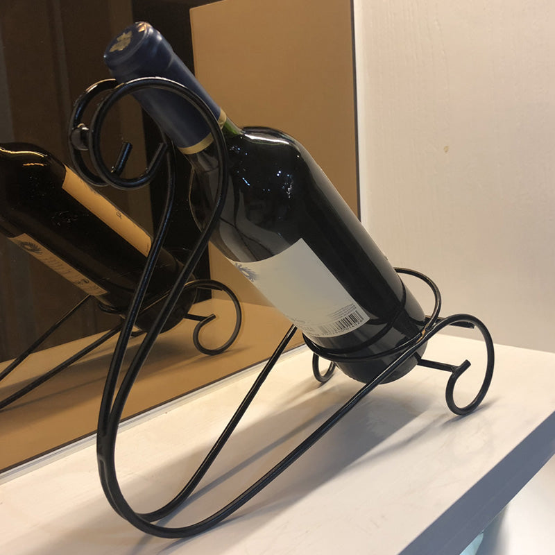 Modern Tabletop Wine Bottle Rack Metal Wine Bottle Rack for Home