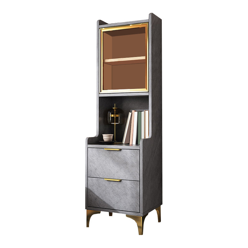 Light Luxury Solid Wood Kids Bedside Table with Cabinets and Drawers