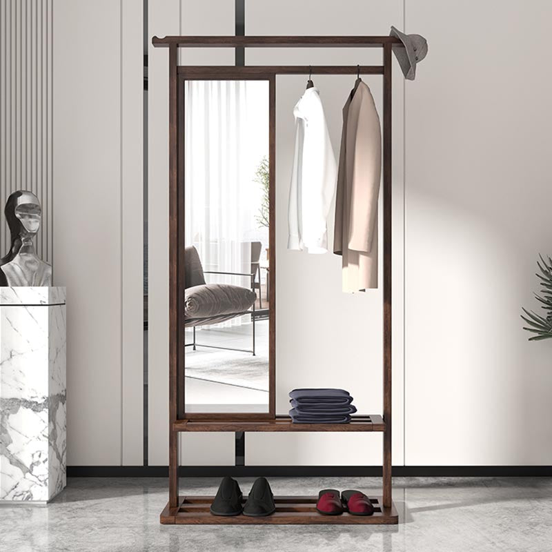 Modern Style Wardrobe Home Wooden Wardrobe Armoire with Mirror