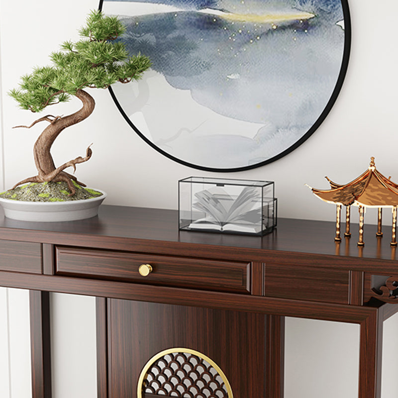 Rectangle Shape Contemporary Console Table Wooden Console Sofa Table for Hall