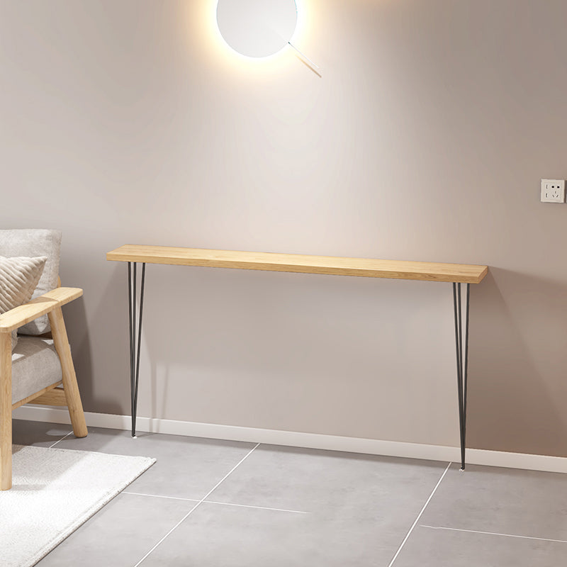 Rectangle Shape Contemporary Console Table Natural Console Sofa Table
