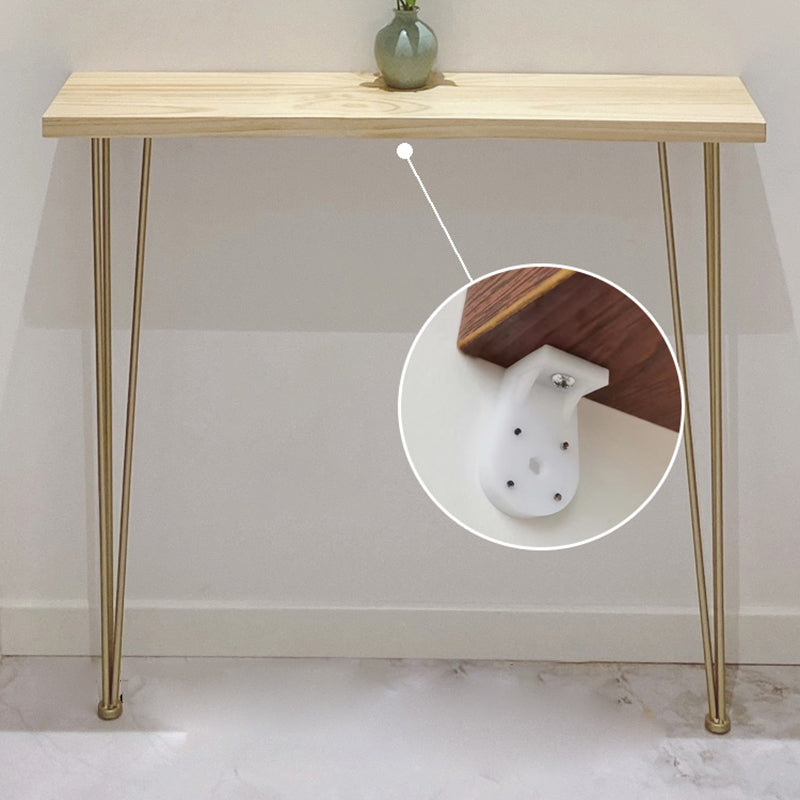 Rectangle Shape Contemporary Console Table Natural Console Sofa Table
