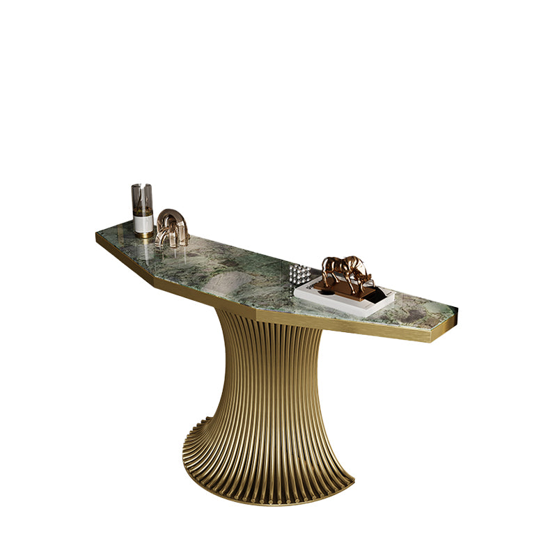 Geometric Shape Contemporary Console Table Stone Console Sofa Table for Hall