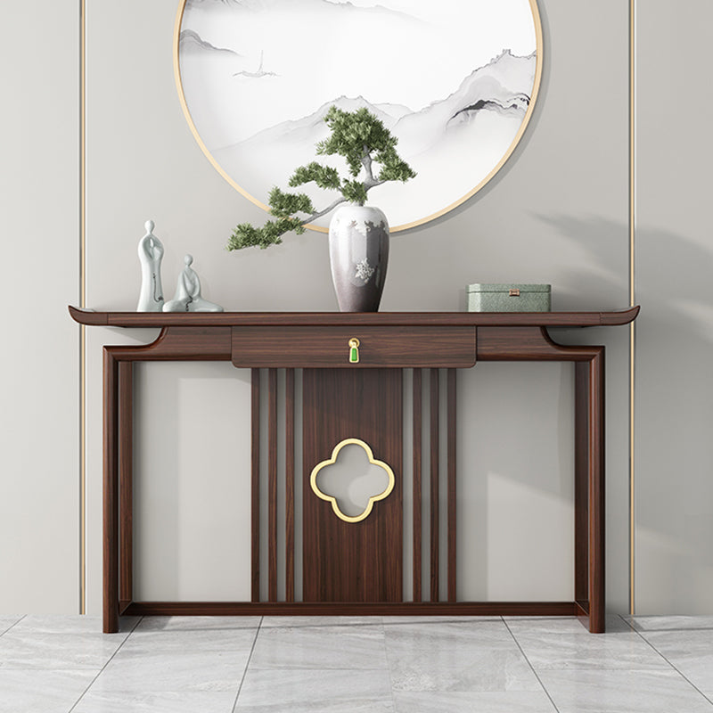 Rectangle Shape Contemporary Console Table Brown Console Sofa Table