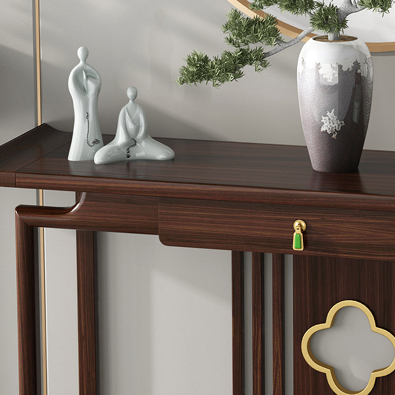 Rectangle Shape Contemporary Console Table Brown Console Sofa Table