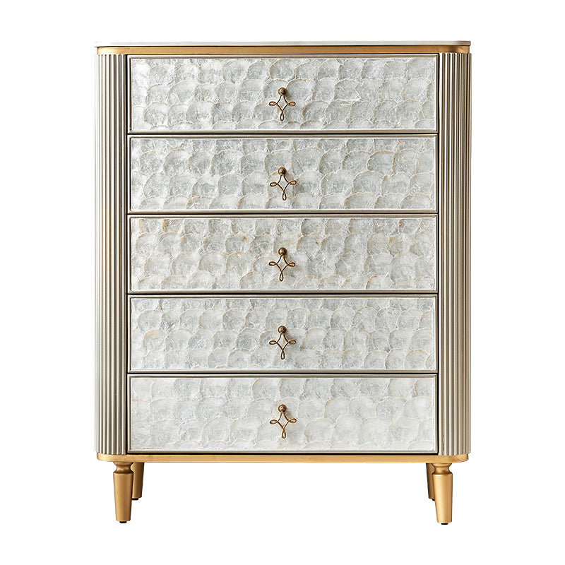 Stone Storage Chest Dresser Modern Storage Chest for Bedroom