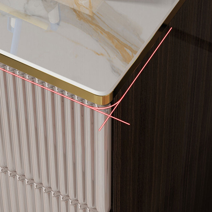 Modern Storage Chest Dresser Stone Storage Chest with 5 Drawers