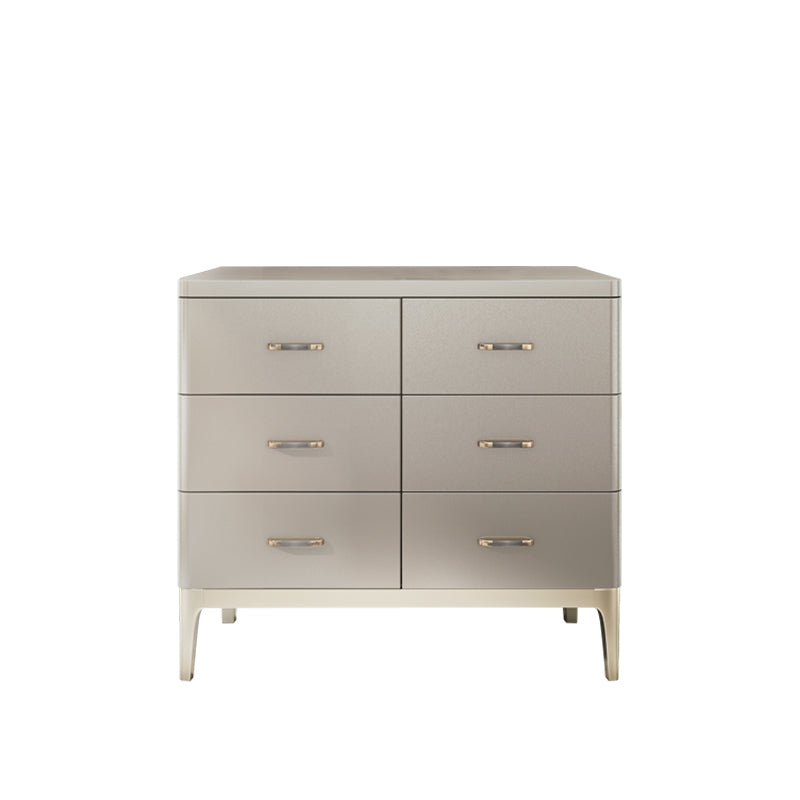 Horizontal Storage Chest Dresser Glam Storage Chest with Drawers