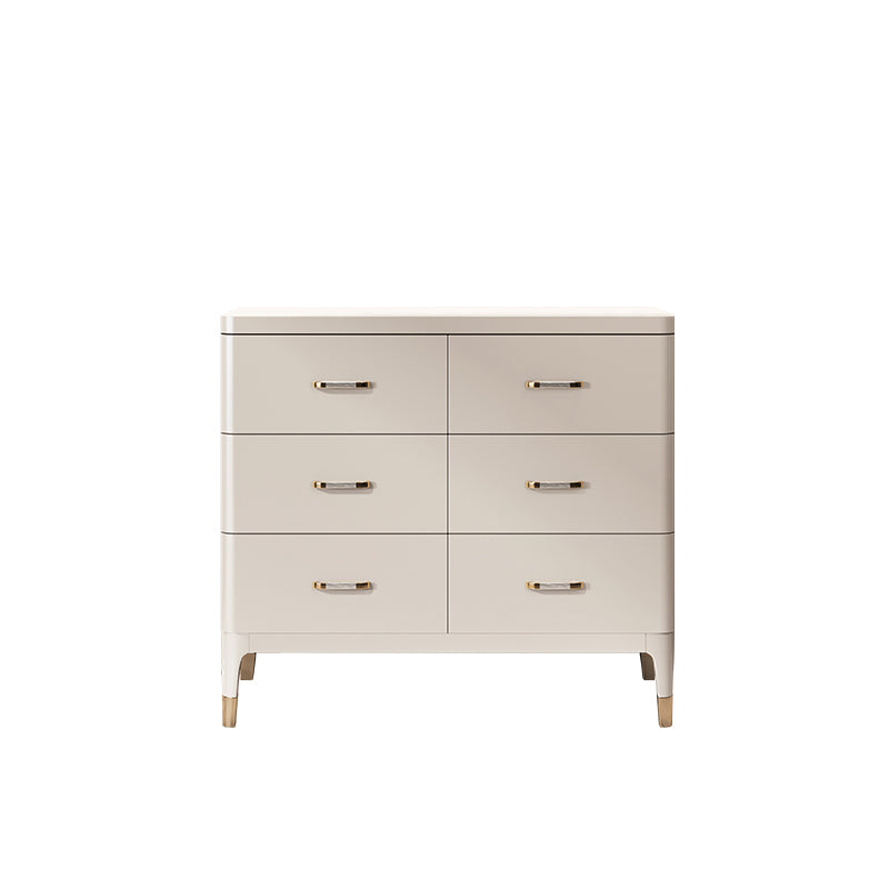 Horizontal Storage Chest Dresser Glam Storage Chest with Drawers