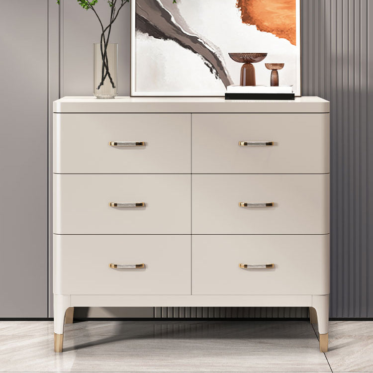 Horizontal Storage Chest Dresser Glam Storage Chest with Drawers