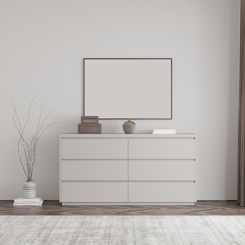 Modern Storage Chest Dresser Wooden Storage Chest with 6 Drawers