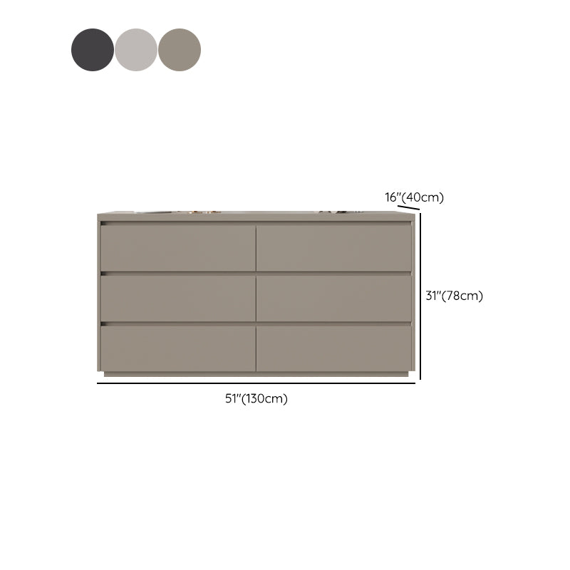 Modern Storage Chest Dresser Wooden Storage Chest with 6 Drawers