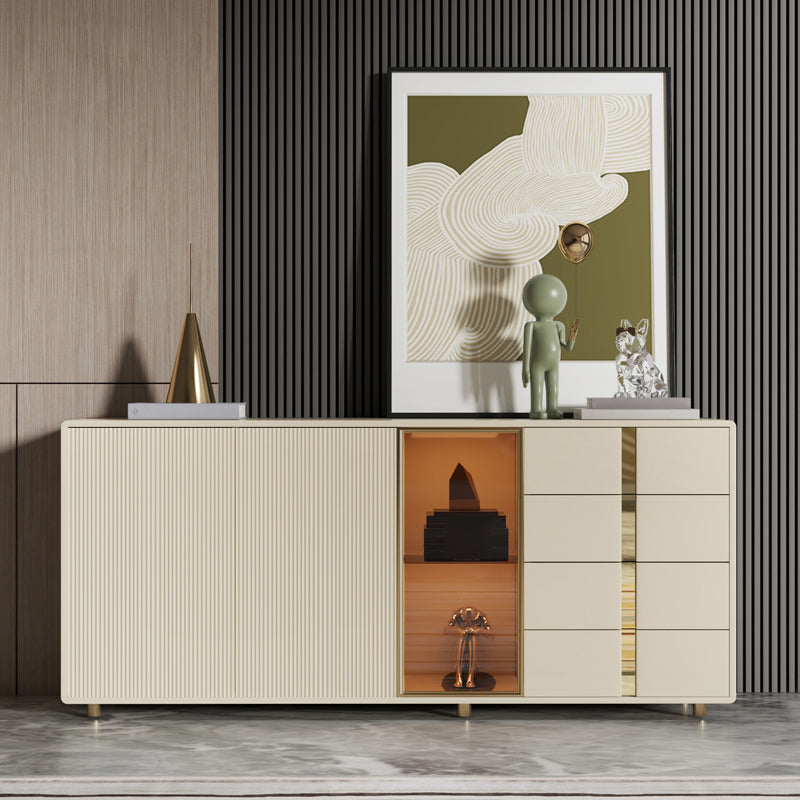 Glam Storage Chest Dresser Wooden Storage Chest with 4 Drawers