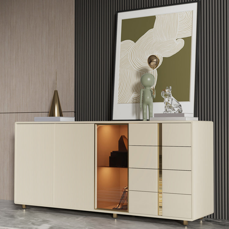 Glam Storage Chest Dresser Wooden Storage Chest with 4 Drawers